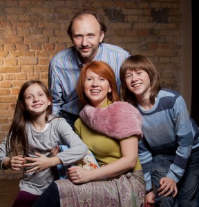 Juventa Mudėnienė su šeimyna